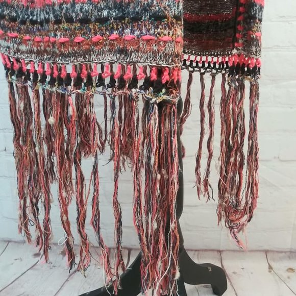 Free People Jungle Heat Fringe Cardigan Sz Medium - Picture 9 of 13